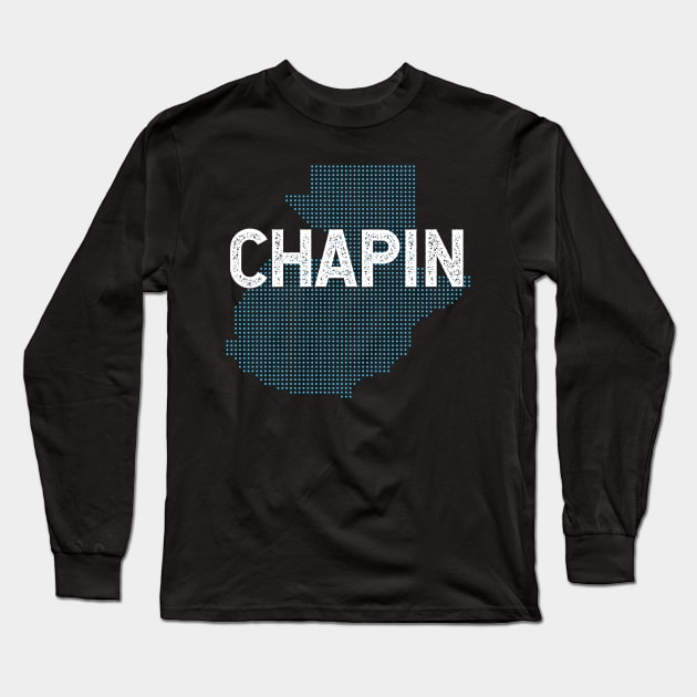 Chapin - Guatemalan flag Long Sleeve T-Shirt by verde